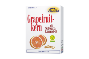 Sie sehen eine Packung Espara Grapefruitkern Kapseln, Produktbild: 01 Espara Grapefruitkern Kapseln, A-Nr.: 1879046 - 01