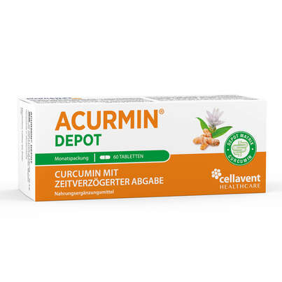 Acurmin DEPOT – Curcumin mit zeitverzögerter Abgabe – Lokale Freisetzung im Magen-Darm-Bereich, A-Nr.: 5895645 - 01