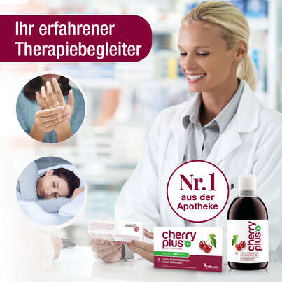 Sie sehen eine Packung Montmorency-Sauerkirsch Kapseln – hochdosierter Extrakt – 55.000 mg pro Tagesdosis, Produktbild: 02 Montmorency-Sauerkirsch Kapseln – hochdosierter Extrakt – 55.000 mg pro Tagesdosis, A-Nr.: 4753908 - 02