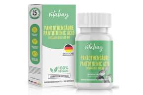 Vitabay Pantothensäure (Vitamin B5) 500 mg Kapseln, A-Nr.: 5878776 - 01