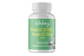 Vitabay Vitamin D3 Depot 10.000 I.E. + Vitamin K2 200 mcg Tabletten, A-Nr.: 5878500 - 01