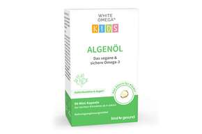 Algenöl Kapseln für Kinder – veganes Omega-3 – ohne Carrageen – 330 mg DHA aus Algen, A-Nr.: 5614209 - 01