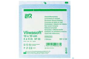 Vlieskompressen Vliwasoft 6fach Steril 10x 10cm 2st, A-Nr.: 1372755 - 01