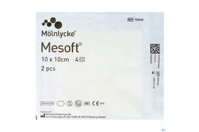 Vlieskompressen Mesoft/set Steril 10x 10cm 2st, A-Nr.: 1652325 - 01