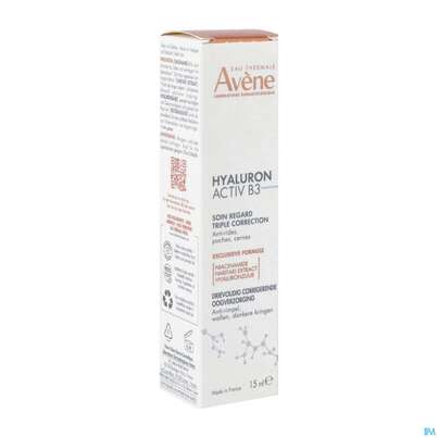 Sie sehen eine Packung Avene Hyaluron Activ B3 Augencreme 15ml, Produktbild: 05 Avene Hyaluron Activ B3 Augencreme 15ml, A-Nr.: 5693410 - 05