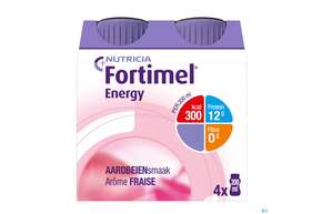 Sie sehen eine Packung Fortimel 1.5kcal 200ml Erdbeere 4st, Produktbild: 01 Fortimel 1.5kcal 200ml Erdbeere 4st, A-Nr.: 3237530 - 01