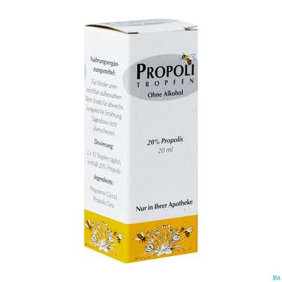 Propolis Tropfen 20% Ohne Alkohol 20ml, A-Nr.: 1751211 - 02