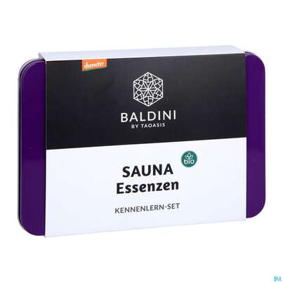 Sie sehen eine Packung Sauna Essenz Taoasis Baldini Kennenlernset 3x10ml 1pk, Produktbild: 05 Sauna Essenz Taoasis Baldini Kennenlernset 3x10ml 1pk, A-Nr.: 4891645 - 05