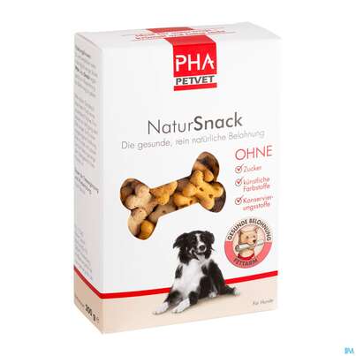 Sie sehen eine Packung Veterinaerprodukte Pha Natursnack F Hunde 200g, Produktbild: 01 Veterinaerprodukte Pha Natursnack F Hunde 200g, A-Nr.: 4235013 - 01