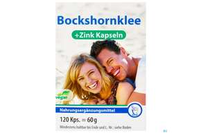 Sie sehen eine Packung Bockshornklee 375 +zink Kapseln 120st, Produktbild: 01 Bockshornklee 375 +zink Kapseln 120st, A-Nr.: 3052865 - 01