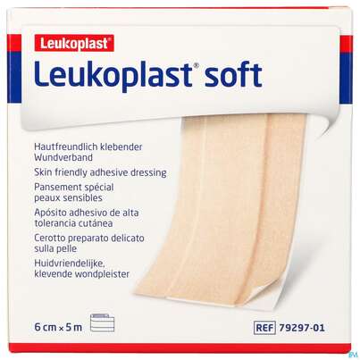 Wundpflaster Leukoplast/soft 5mx 6cm 7929701 1st, A-Nr.: 4803948 - 01