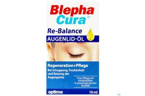 Sie sehen eine Packung Blephacura Augenlid-oel Re-balance 10ml, Produktbild: 01 Blephacura Augenlid-oel Re-balance 10ml, A-Nr.: 5445770 - 01