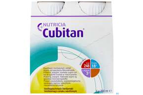 Sie sehen eine Packung Cubitan 200ml Vanille 4st, Produktbild: 01 Cubitan 200ml Vanille 4st, A-Nr.: 3205990 - 01