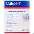 Sie sehen eine Packung Wundauflagen Cuticell Distanzgitter Eucerit 7,5x 7,5cm 10st, Produktbild: 01 Wundauflagen Cuticell Distanzgitter Eucerit 7,5x 7,5cm 10st, A-Nr.: 4321758 - 01