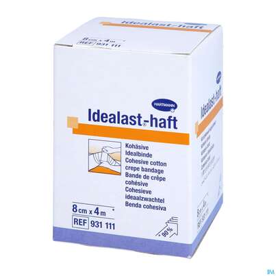 Elastische Binden Idealast/haft Kohaesiv Weiss 4mx 8cm 1st, A-Nr.: 1457517 - 04