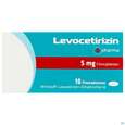 Sie sehen eine Packung Levocetirizin-+pharma Filmtabl 5mg 10st, Produktbild: 01 Levocetirizin-+pharma Filmtabl 5mg 10st, A-Nr.: 4475823 - 01