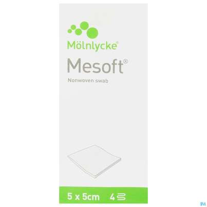 Vlieskompressen Mesoft Unsteril 5x 5cm 100st, A-Nr.: 1652199 - 01