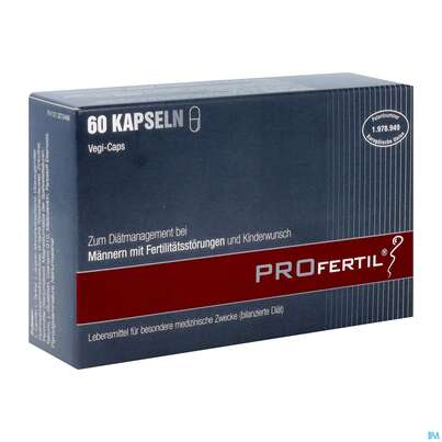 Sie sehen eine Packung Profertil Male Kapseln 60st, Produktbild: 02 Profertil Male Kapseln 60st, A-Nr.: 3079551 - 02