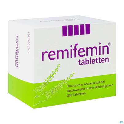 Sie sehen eine Packung Remifemin Tabl 200st, Produktbild: 03 Remifemin Tabl 200st, A-Nr.: 5514844 - 03