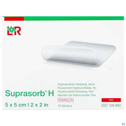 Suprasorb H Hydrokolloid-verband Duenn 5x 5cm 10st, A-Nr.: 5095086 - 01