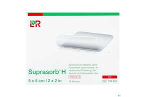 Suprasorb H Hydrokolloid-verband Duenn 5x 5cm 10st, A-Nr.: 5095086 - 01