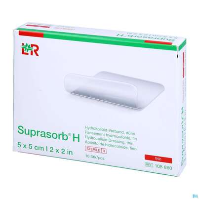 Suprasorb H Hydrokolloid-verband Duenn 5x 5cm 10st, A-Nr.: 5095086 - 04