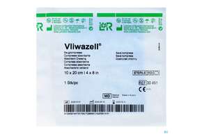 Vliwazell Saugkompresse Steril 10x 20cm 1st, A-Nr.: 0477334 - 01