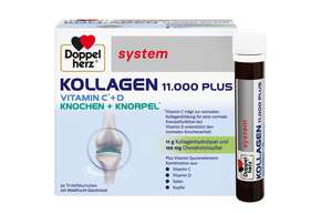 Sie sehen eine Packung Doppelherz system KOLLAGEN 11.000 PLUS, Produktbild: 01 Doppelherz system KOLLAGEN 11.000 PLUS, A-Nr.: 3821192 - 01