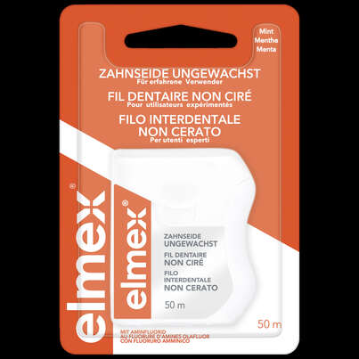 elmex® Zahnseide ungewachst 50m, A-Nr.: 1543702 - 01