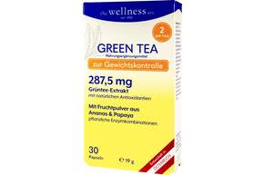 Sie sehen eine Packung GREEN TEA + ANANAS + PAPAYA, Produktbild: 01 GREEN TEA + ANANAS + PAPAYA, A-Nr.: 4828569 - 01