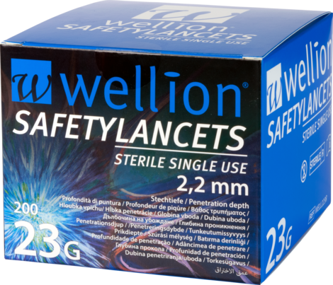 Wellion SafetyLancets 23G, 200 Stk., A-Nr.: 4041119 - 01