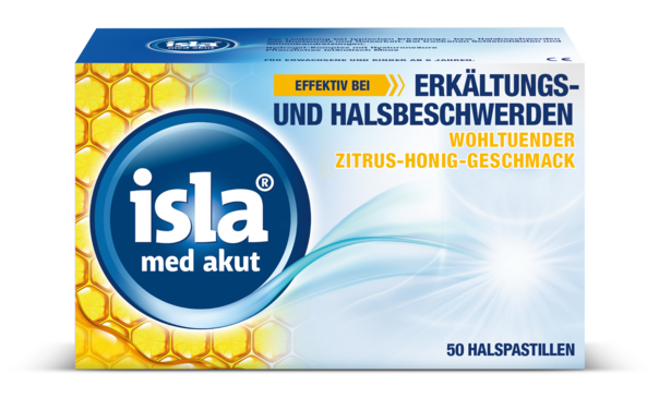 isla med akut Zitrus-Honig Halspastillen 50 Stück, A-Nr.: 5817705 - 01