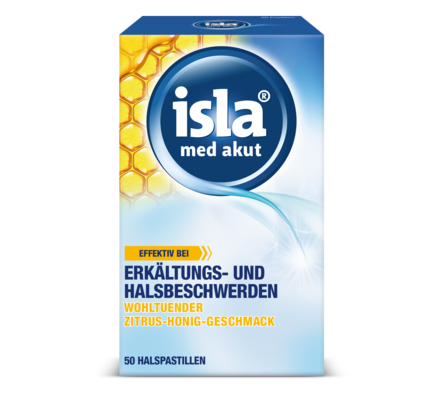 isla med akut Zitrus-Honig Halspastillen 50 Stück, A-Nr.: 5817705 - 02