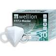 Sie sehen eine Packung Wellion FFP2 Maske, Produktbild: 01 Wellion FFP2 Maske, A-Nr.: 5631857 - 01