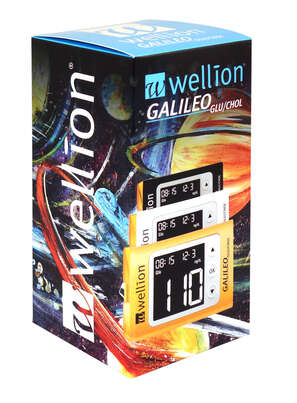 WELL10-03CW Wellion GALILEO GLU/CHOL Blutzuckermessgerät gelb, A-Nr.: 4553517 - 01