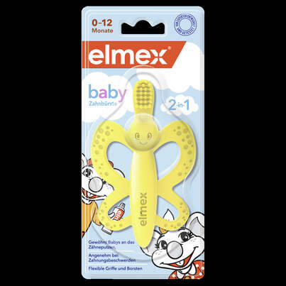elmex® Baby Zahnbürste + Beißring, A-Nr.: 5304779 - 01