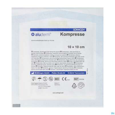 Kompressen Aluderm Einzeln Steril 10x 10cm 1st, A-Nr.: 0910274 - 02