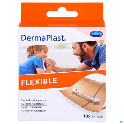 DERMAPLAST FLEXIBLE 8X 10CM 10ST, A-Nr.: 3047172 - 01