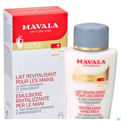 Sie sehen eine Packung Mavala Revitalisierende Handpflegemilch 150ml, Produktbild: 02 Mavala Revitalisierende Handpflegemilch 150ml, A-Nr.: 2976751 - 02