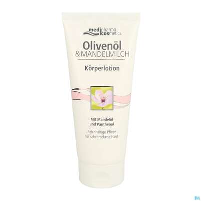 Sie sehen eine Packung Oliven -mandelmilch Koerperlotion 200ml, Produktbild: 03 Oliven -mandelmilch Koerperlotion 200ml, A-Nr.: 3698248 - 03