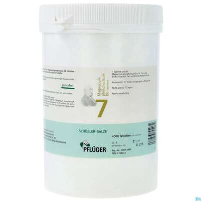 Biochemie Pflueger Schuessler 7 Magnesium Phosphor Tabl D 6 4000st, A-Nr.: 3704032 - 01