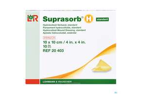 Suprasorb H Hydrokolloid-verband Standard 10x10cm 10st, A-Nr.: 5095040 - 01