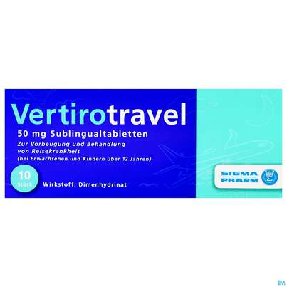 Vertirotravel Sublingualtabl 50mg 10st, A-Nr.: 4960719 - 01