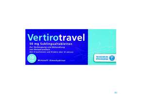 Vertirotravel Sublingualtabl 50mg 10st, A-Nr.: 4960719 - 01