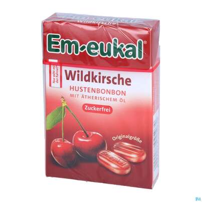 Em-eukal Bonbons Zuckerfrei Wildkirsche Box 50g, A-Nr.: 5334869 - 02