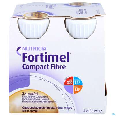 Fortimel/compact/fibre 125ml Vitalflasche Mocca 24st, A-Nr.: 3797921 - 01