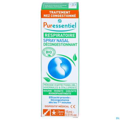 Nasen Spray Puressentiel Atemweg Hypertonisch 15ml, A-Nr.: 4876775 - 01