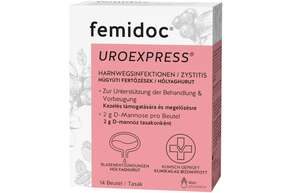 Sie sehen eine Packung femidoc® UROEXPRESS®, Produktbild: 01 femidoc® UROEXPRESS®, A-Nr.: 4604551 - 01