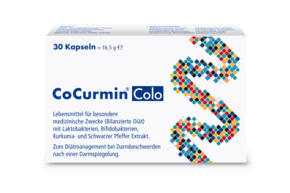 Sie sehen eine Packung CoCurmin Colo Kapseln, Produktbild: 01 CoCurmin Colo Kapseln, A-Nr.: 4737915 - 01