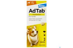 Adtab F Hunde Kautabl 225mg (5,5-11kg) 3st, A-Nr.: 5530607 - 01